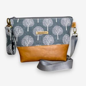 Grey Tree Leather Crossbody